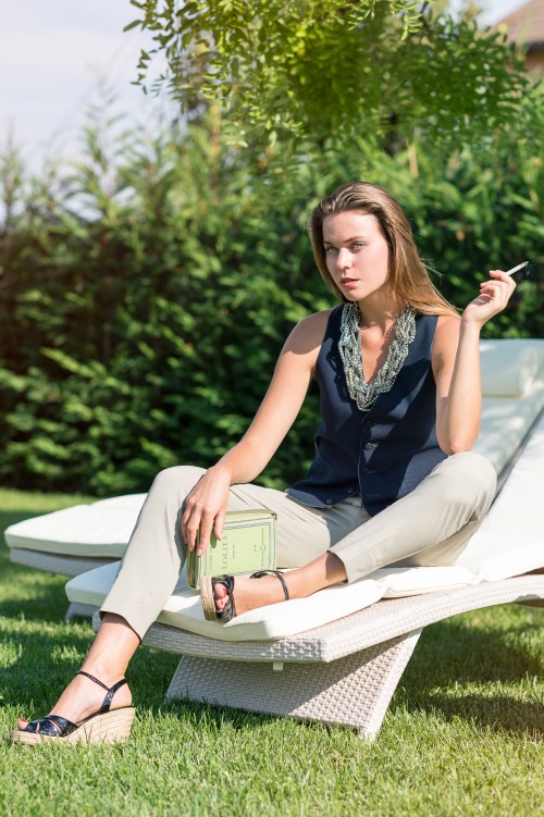 Svetlana Shashkova in a tux by simone arena 